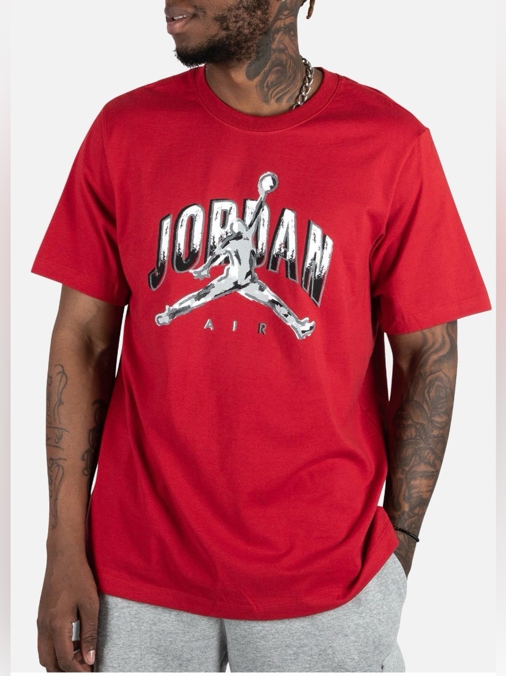 JORDAN AIR JUMPMAN TEE red retro short sleeve tee shirt size 3XL